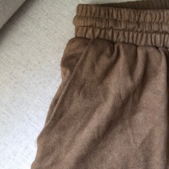 Faux Suede Drawstring Shorts - Picture 4 of 4
